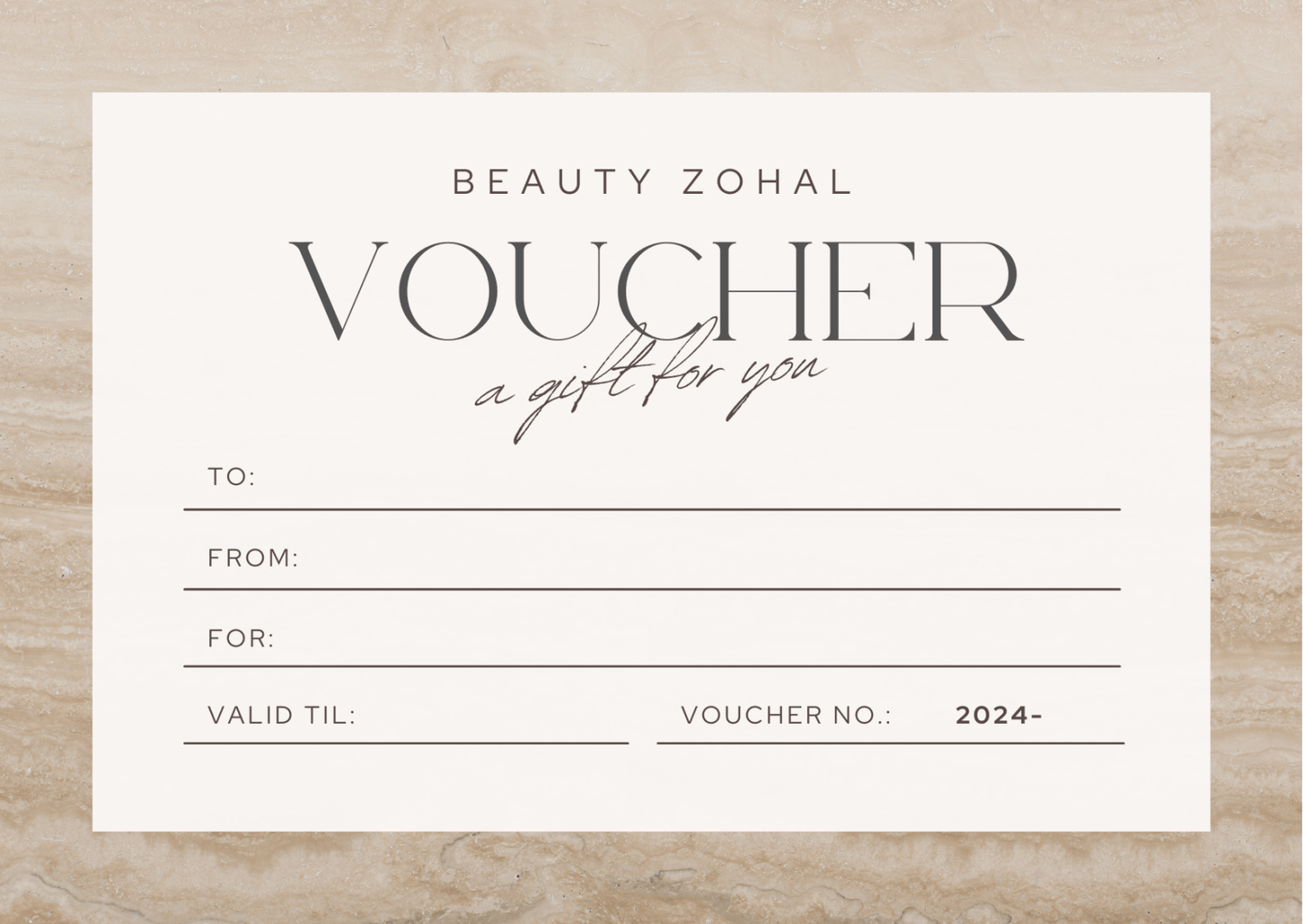 Cadeaubon - Beauty Zohal